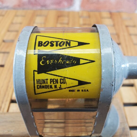 Vintage Boston Everhandy Pencil Sharpener — Hunt Pen Co., Camden NJ - Picture 12 of 12